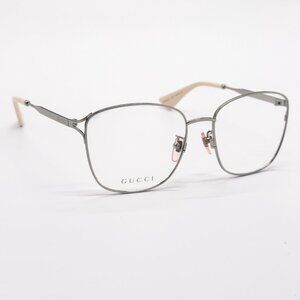 NEW GUCCI GG0819OA 003 WOMEN SILVER EYEGLASSES GUCCI